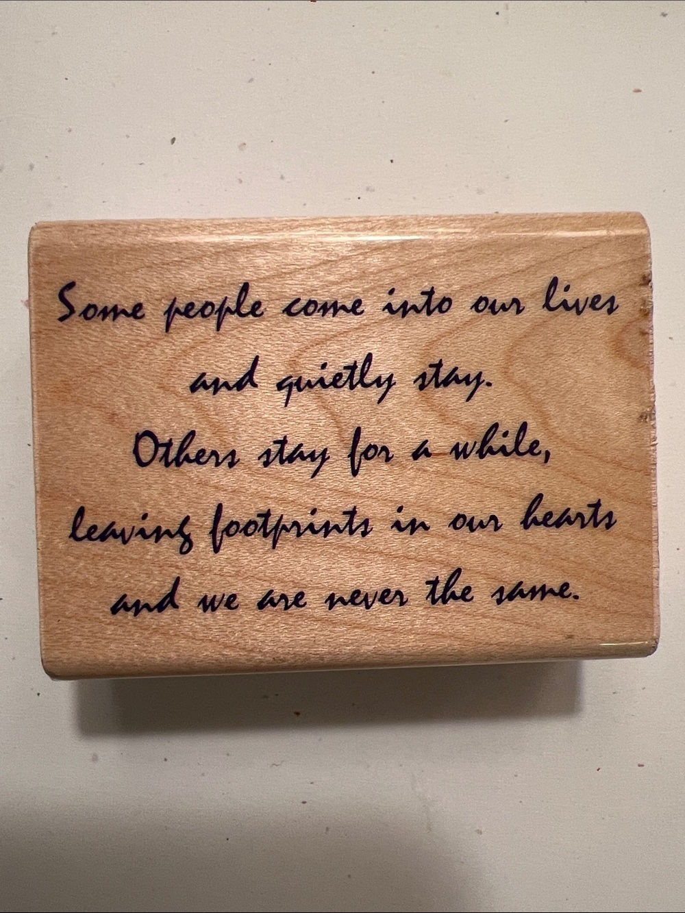 Hobby Lobby Wooden Sentiment Stamp Bundle(4) a mix of NWT and gently used - Picture 4 of 7